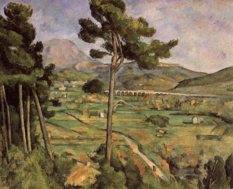 Paul Cezanne Mont Sainte Victoire seen from Bellevue China oil painting art